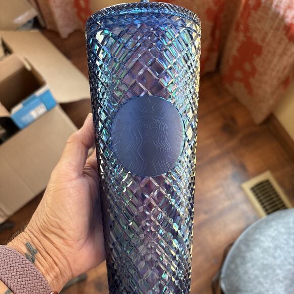 Starbucks Christmas set 2021 blue studded & 16 oz. christmas tree travel cup - Picture 2 of 7